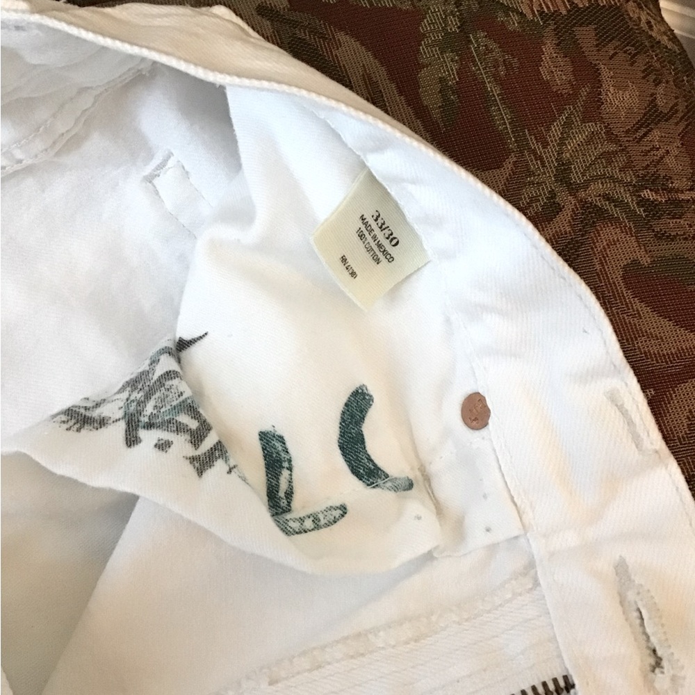 POLO RALPH LAUREN White Slim Straight Jeans - Picture 6 of 7